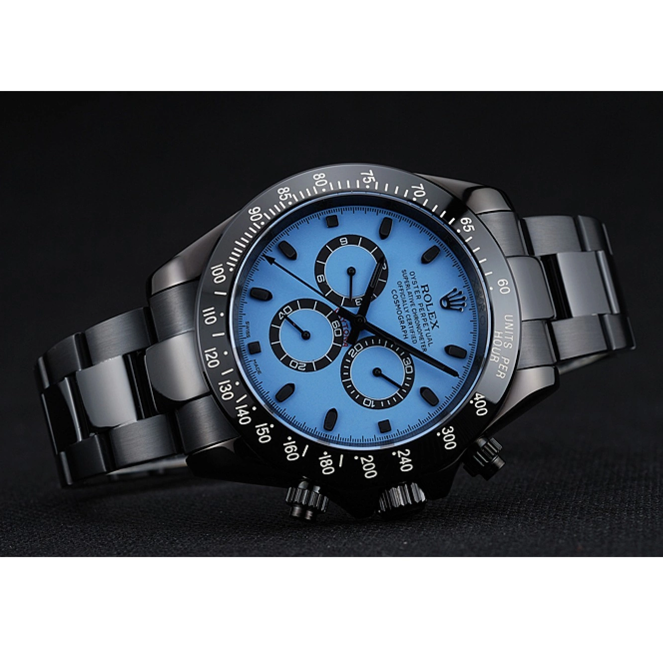 Rolex copies cheap And 1454250 And Daytona Cosmograph Dial Black Bracelet Stainless Blue Rolex Steel Black Case 0621